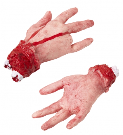 Abgehackte Hand Horror Halloweendekoration Blutige Hand