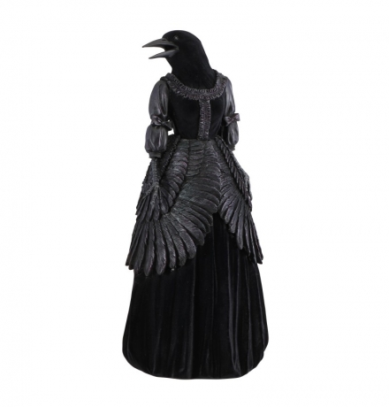 Rabe Rabenstatue Halloweendekoration Luxus schwarzer Vogel Krähe