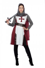 Ritterin Templar Knight Mittelalter Damen Ritter Kostüm Burgfest