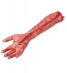 Abgetrennter blutiger Arm lebensgroß Gliedmaßen Halloween Dekoration