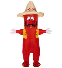 Aufblasbares Kostüm Hot Chili Junggesellenabschied Festival Mexikaner