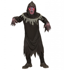 Halloweenkostüm Teuflischer Dämon Geist Zombie mit Leuchtaugen