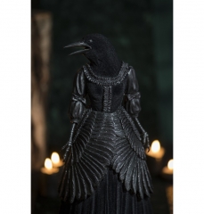 Rabe Rabenstatue Halloweendekoration Luxus schwarzer Vogel Krähe